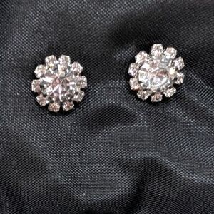 Rhinestone Stud Earrings